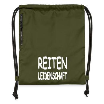 Chevaucher - Sac à cordon en polyester recyclé - military green - Devant