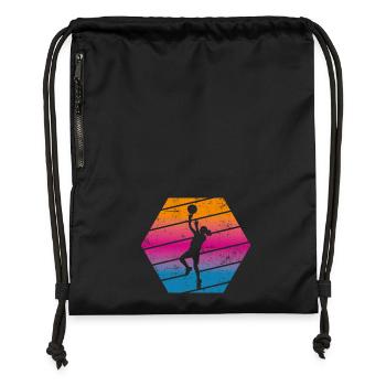 Basketball player - Gymsac made from recycled material - black - Front