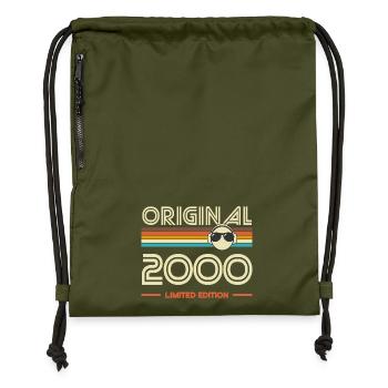 Originale Retro Limited Edition von 2000 - Turnbeutel aus Recycling-Material - military Green - Vorne