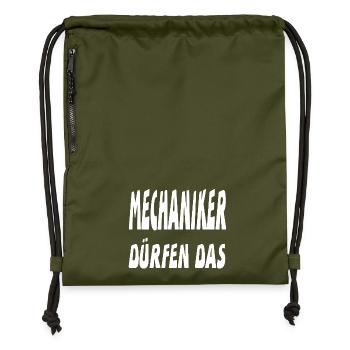 mechanic - Gymsac made from recycled material - military green - Front