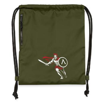 Spartan Attack Sword Shield Spartan-Maskottchen - Turnbeutel aus Recycling-Material - military Green - Vorne