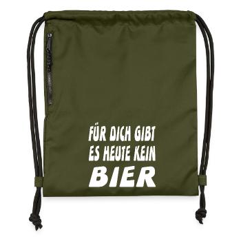 Beer - Gymsac made from recycled material - military green - Front