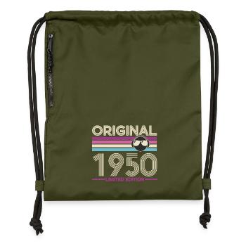 Original 1950's Vintage Edition - Gymsac made from recycled material - military green - Front