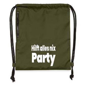 Parti - Sac à cordon en polyester recyclé - military green - Devant