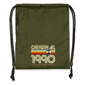 Originale Vintage-Edition von 1990 - Turnbeutel aus Recycling-Material - military Green - Vorne