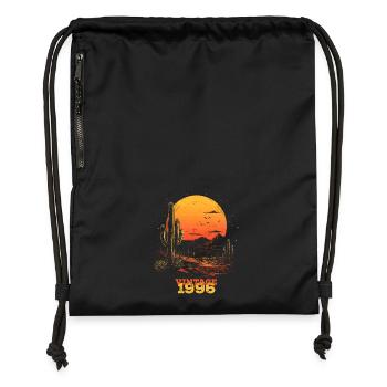 Vintage 1996 - Turnbeutel aus Recycling-Material - Schwarz - Vorne