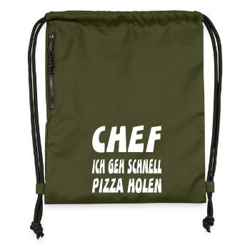 chef - Gymsac made from recycled material - military green - Front