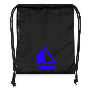 Sail - Gymsac made from recycled material - black - Front
