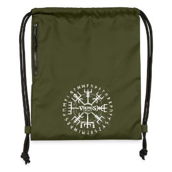 Wayfinder - Wikingerkompass - Turnbeutel aus Recycling-Material - military Green - Vorne