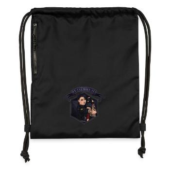 We can ROLL it! White - Gymsac made from recycled material - black - Front