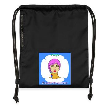 miss - Gymsac made from recycled material - black - Front