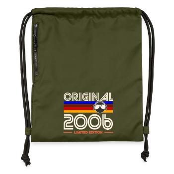 Original 2006 Retro Limited Edition - Gymsac made from recycled material - military green - Front