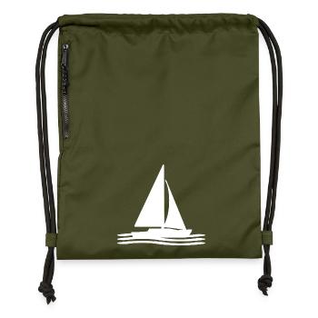 Sail - Gymsac made from recycled material - military green - Front
