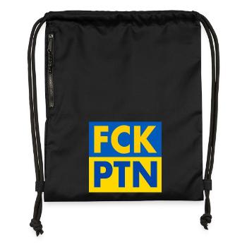 Fck ptn - Gymsac made from recycled material - black - Front