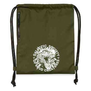 Galaktische Gesellschaft der lauten Kreaturen - weiß - Turnbeutel aus Recycling-Material - military Green - Vorne