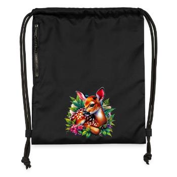 Fawn - Gymsac made from recycled material - black - Front