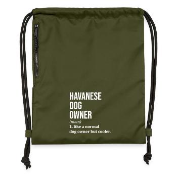 Havanais - Sac à cordon en polyester recyclé - military green - Devant