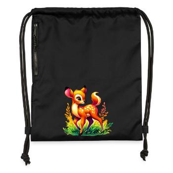 Fawn - Gymsac made from recycled material - black - Front