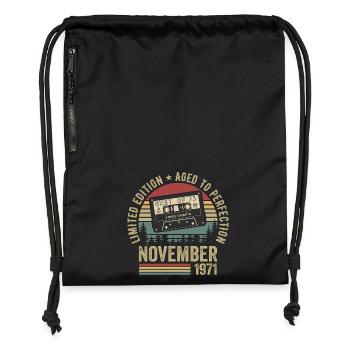 November 1971 - Turnbeutel aus Recycling-Material - Schwarz - Vorne