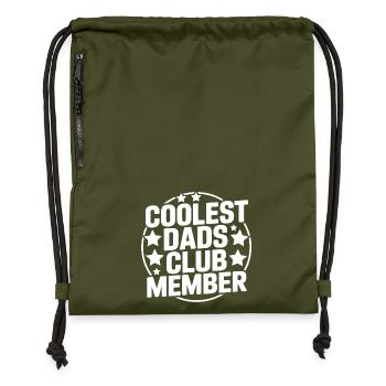 Coolest Dad - Gymsac made from recycled material - military green - Front
