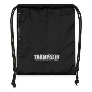 trampoline - Sac à cordon en polyester recyclé - noir - Devant
