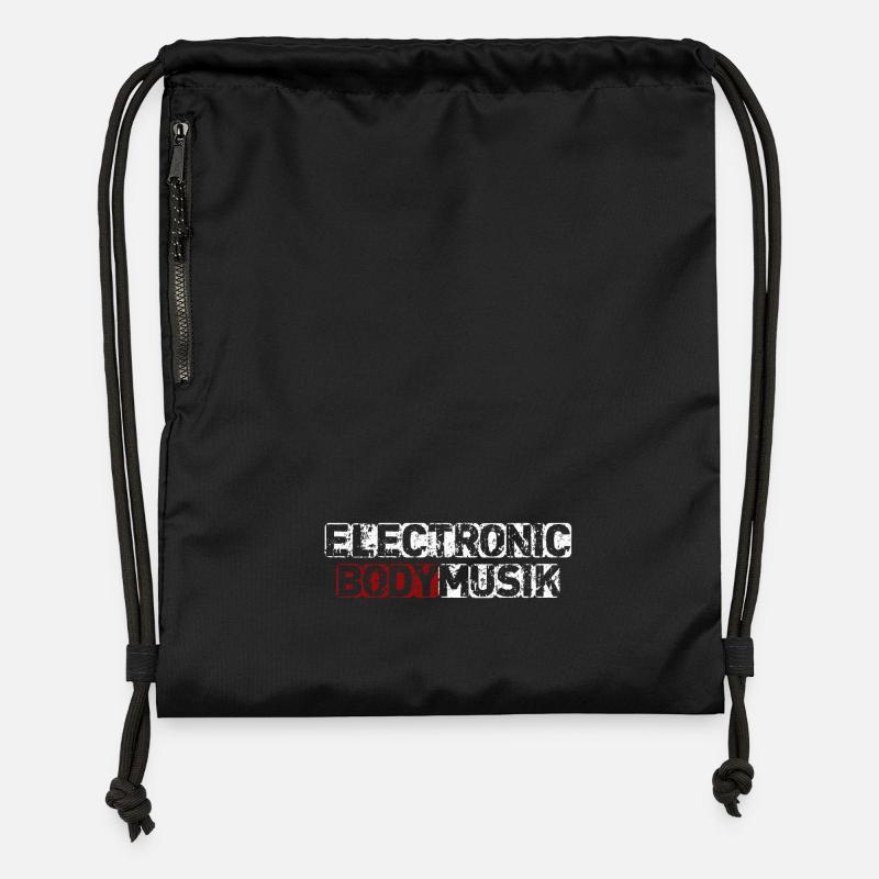 Electronic body music - Gymsac made from recycled material - black