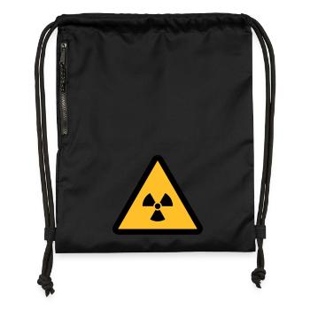 RADIOAKTIV - Turnbeutel aus Recycling-Material - Schwarz - Vorne