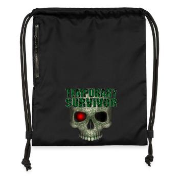 Temporary Survivor Skull R6Z - Gymsac made from recycled material - black - Front