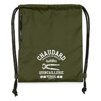 septième compagnie, 7ème compagnie, film culte - Sac à cordon en polyester recyclé - military green - Devant