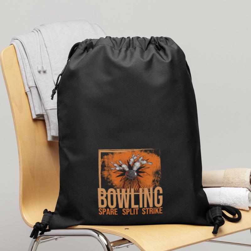 Bowling - Spare - Split - Strike Turnbeutel aus Recycling-Material