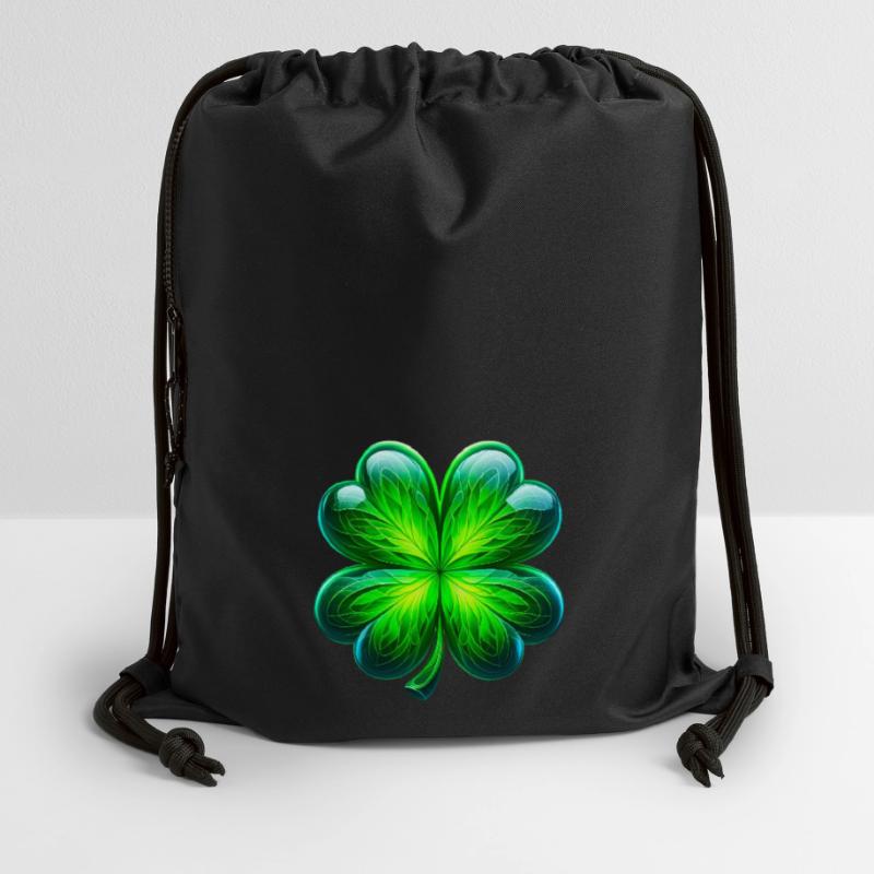 Four-leaf clover Gymsac made from recycled material
