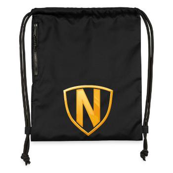 NERDY forever - NERDY HERO - Gymsac made from recycled material - black - Front