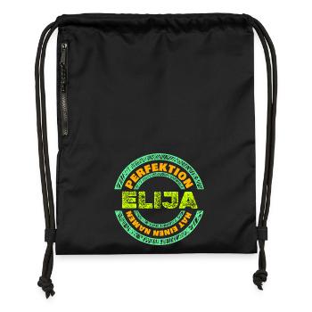 Elijah Elijah - Gymsac made from recycled material - black - Front