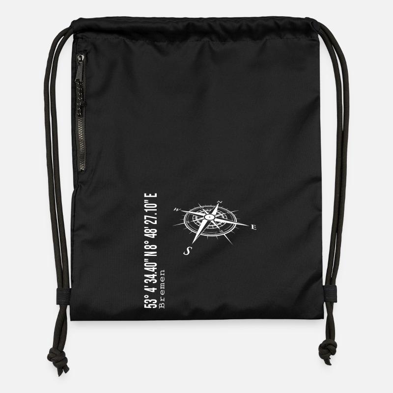 Bremen - Gymsac made from recycled material - black
