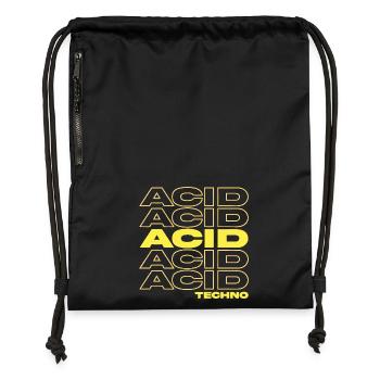 Acid Techno Rave Festival Shirt - Gymsac made from recycled material - black - Front