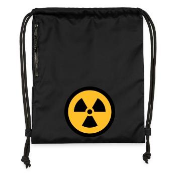 RADIOAKTIV - Turnbeutel aus Recycling-Material - Schwarz - Vorne
