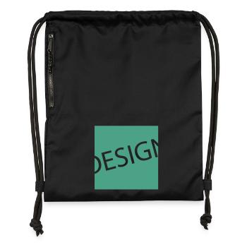 design - Gymsac made from recycled material - black - Front