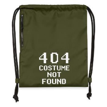 404 Costume Not Found - Gymsac made from recycled material - military green - Front
