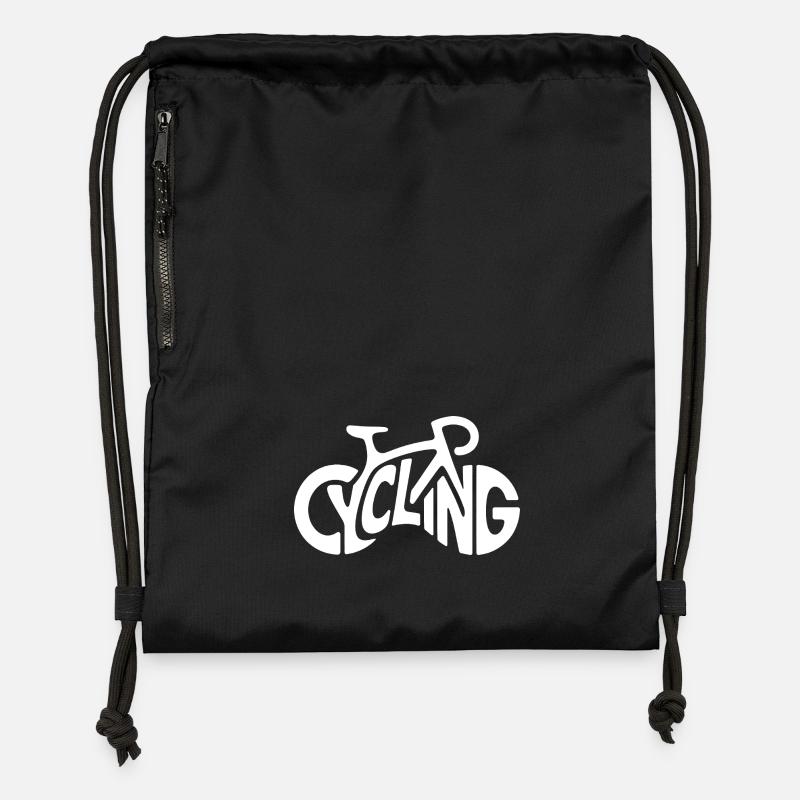 Cyclisme - Cool Bike Logo - Sac à cordon en polyester recyclé - noir