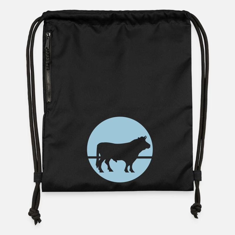 Bull - Sac à cordon en polyester recyclé - noir