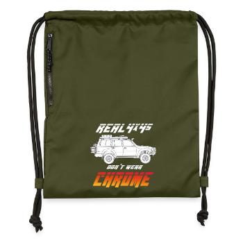 Land cruiser - Sac à cordon en polyester recyclé - military green - Devant
