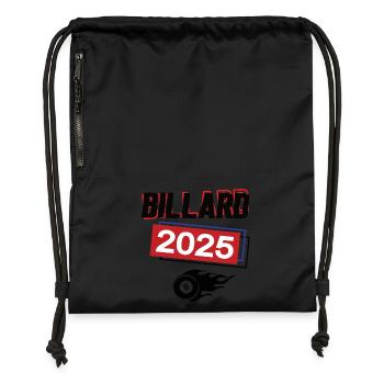 Billard Spielerin Team Turnier Baillarderin 2025 - Turnbeutel aus Recycling-Material - Schwarz - Vorne