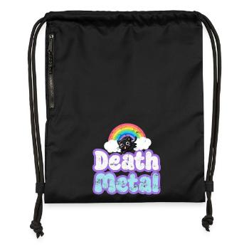 Death Metal - Turnbeutel aus Recycling-Material - Schwarz - Vorne