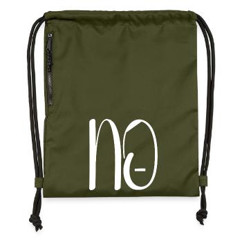 Contre les nazis - Sac à cordon en polyester recyclé - military green - Devant