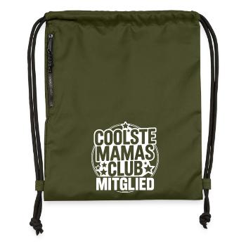 Coolste Mamas Club Mitglied - Turnbeutel aus Recycling-Material - military Green - Vorne