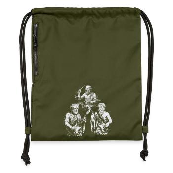 Ancient Trio Jam Session - Turnbeutel aus Recycling-Material - military Green - Vorne