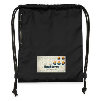 FireEgg Games Team - Gymsac made from recycled material - black - Front