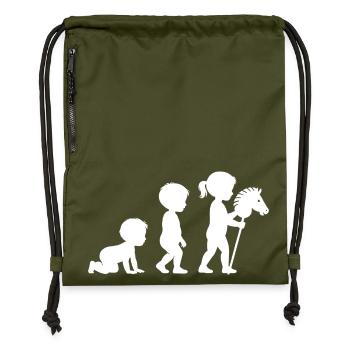 Hobby Horsing - Turnbeutel aus Recycling-Material - military Green - Vorne