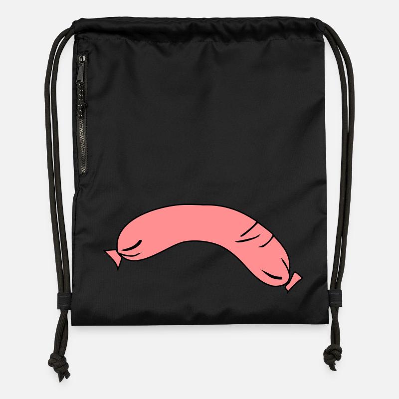 wurst - Sac à cordon en polyester recyclé - noir