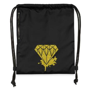 Diamond Gold Glitter Style Fashion Glitter Unique - Gymsac made from recycled material - military green - Front